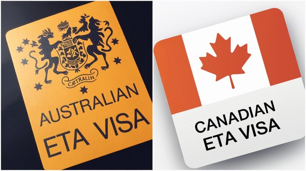 Australian eta travel vs Canadian eta travel